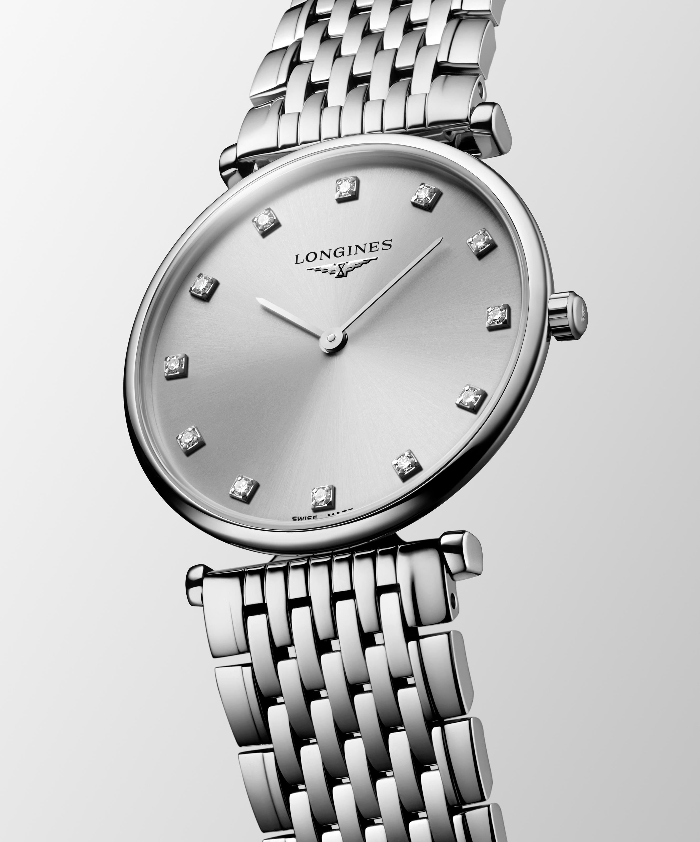 L4.512.4.70.6 Longines La Grande Classique 29 silver med diamant index