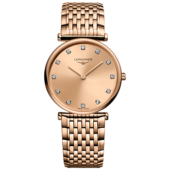 L4.512.1.90.8 Longines La Grande Classique 29 rosé med diamant index