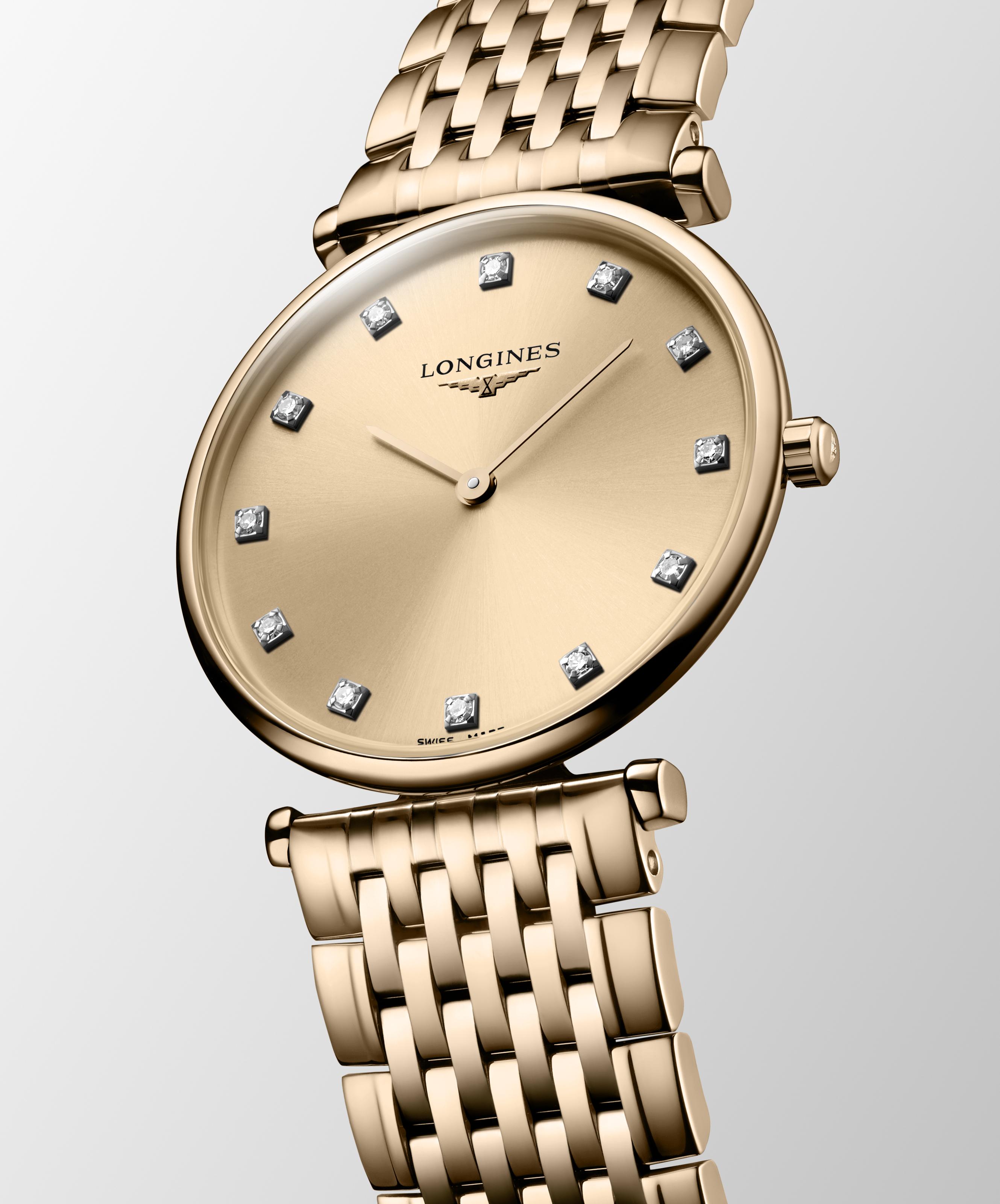 L4.512.1.90.8 Longines La Grande Classique 29 rosé med diamant index