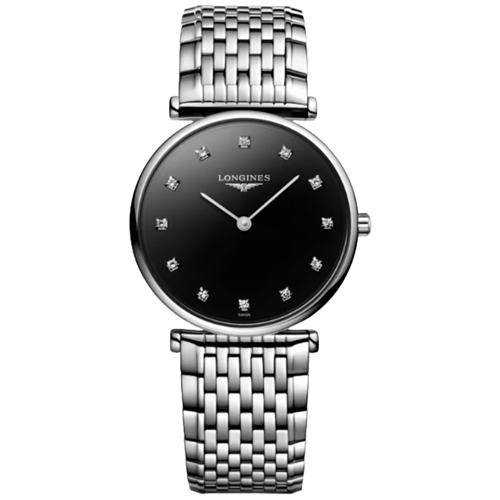 L4.512.4.58.6 Longines La Grande Classique 29 svart med diamant index