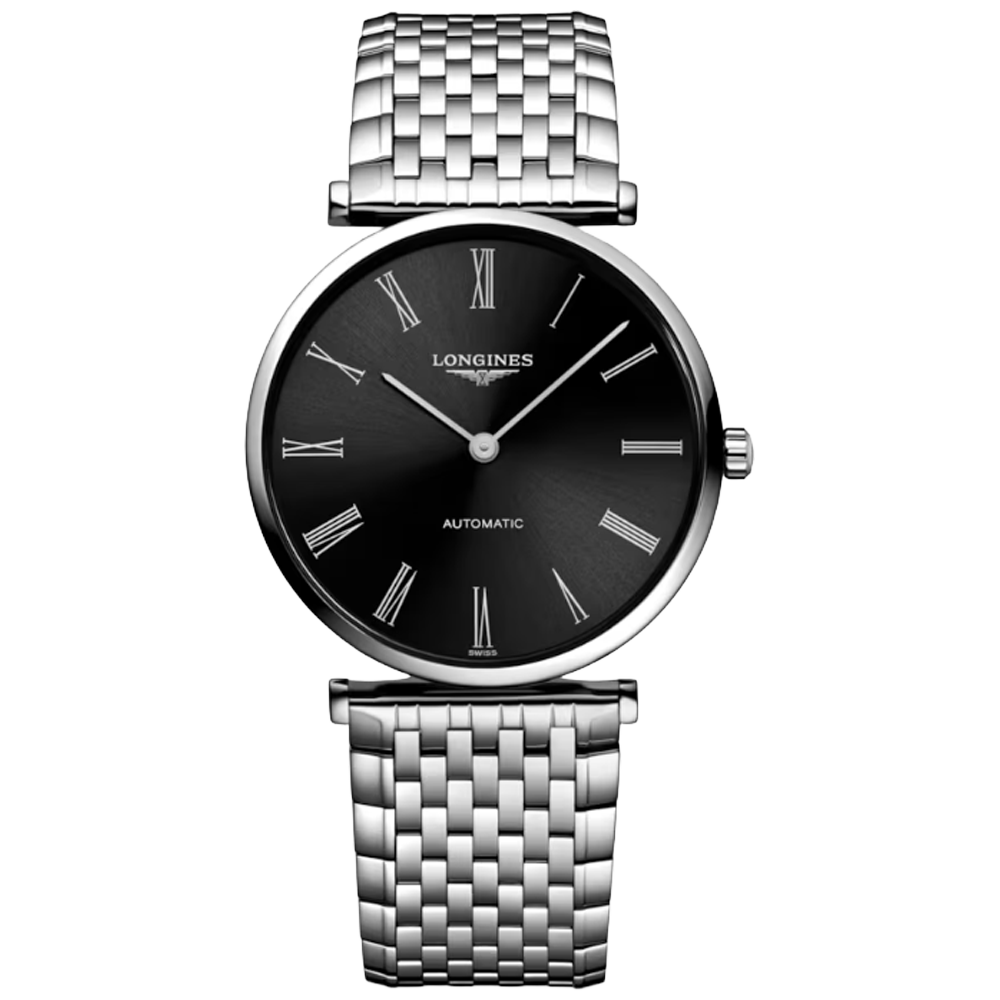 L4.908.4.51.6 Longines La Grande Classique 36 svart med romerska siffror
