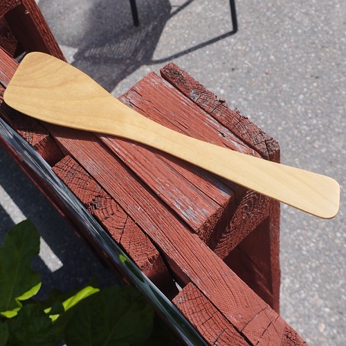 Stekspade i trä, oljad bok, 29 cm - 7