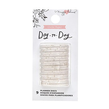 Crate Paper - Day-to-Day planner discs small - Gold glitter