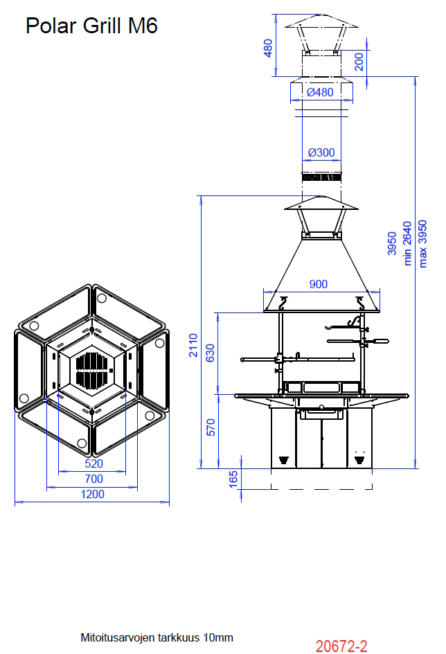 Røykrør for M6/S8/L8 Polar grill - 5