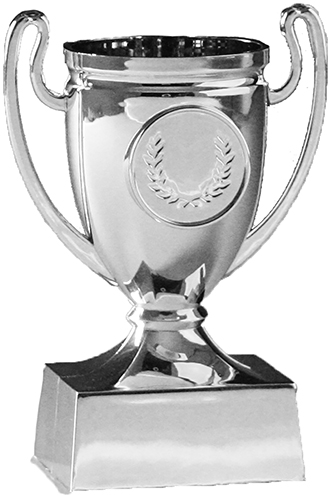 Minipokal 110  mm  - Guld/Silver/Brons - Inklusive jetong och skylt med text - 3