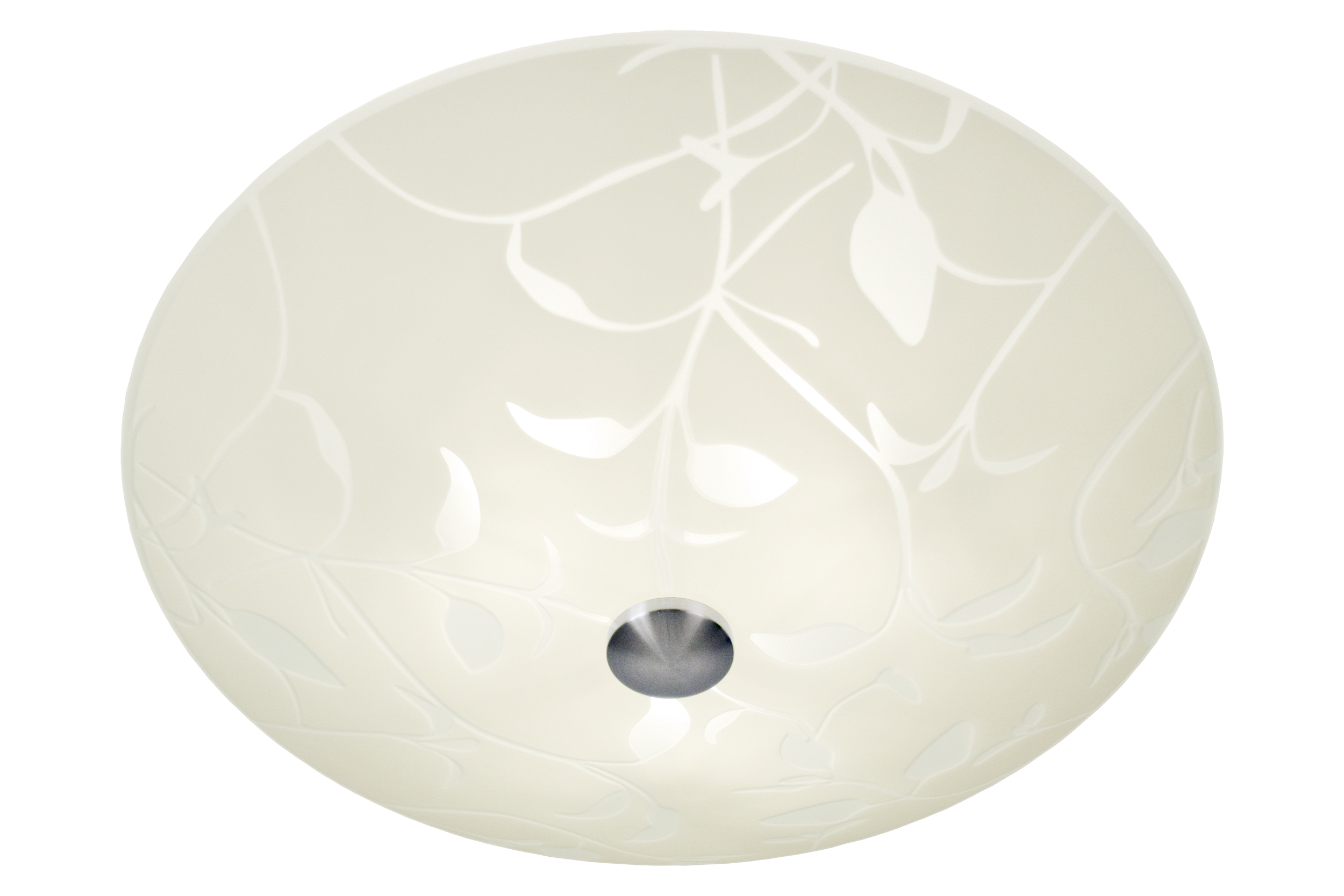 BLADVERK plafond 50cm, vit/stål - Aneta Lighting