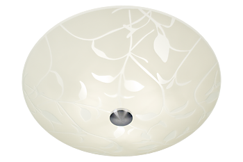 BLADVERK plafond 50cm, vit/stål - Aneta Lighting