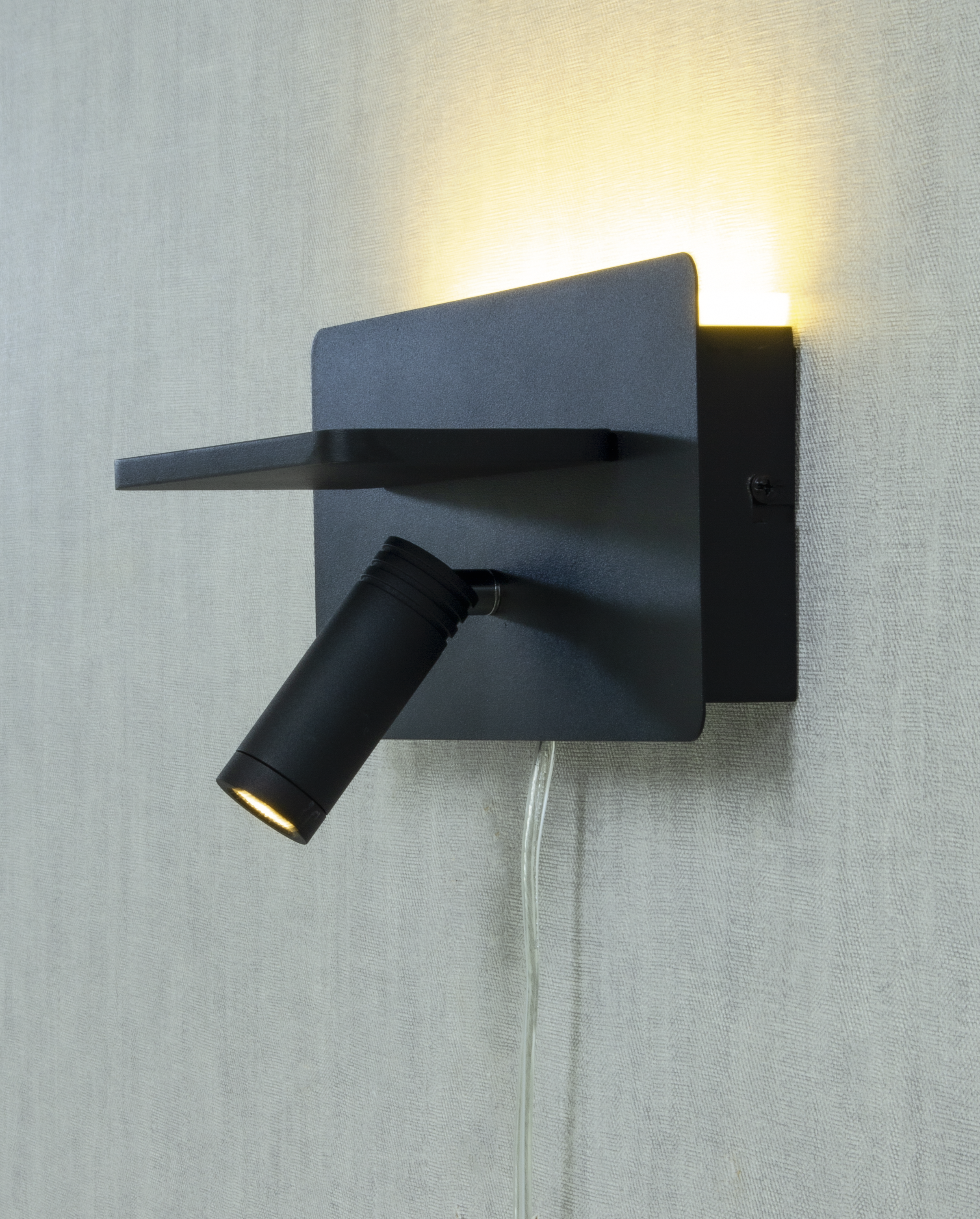 CARGADOR vägglampa med trådlös laddning och USB - Aneta Ligh