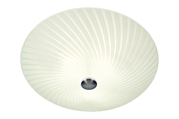 CYKLON plafond 50cm, vit/stål - Aneta Lighting