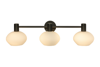 ELBA vägglampa bad 3:a, svart - Aneta Lighting