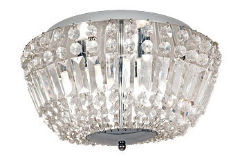 GIOVANNA plafond bad, krom/klar - Aneta Lighting