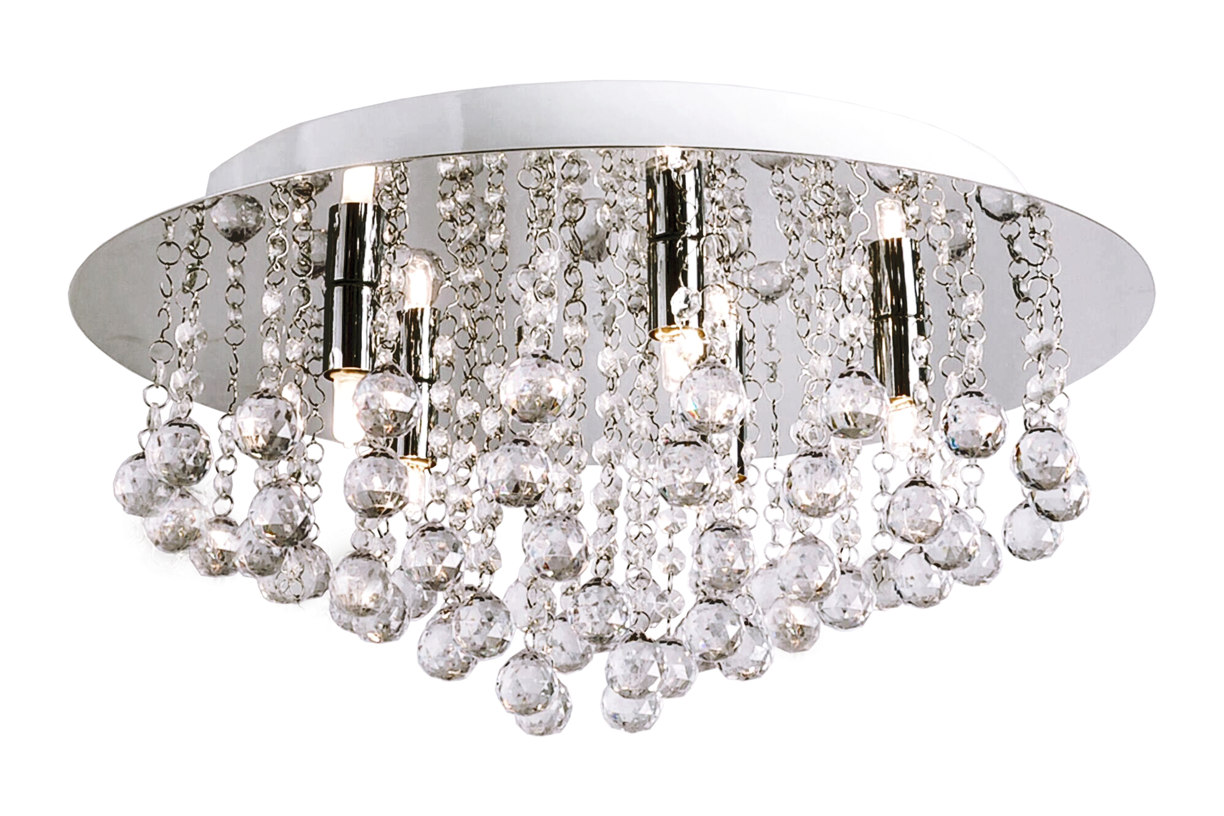 MADELENE plafond 50cm, krom - Aneta Lighting