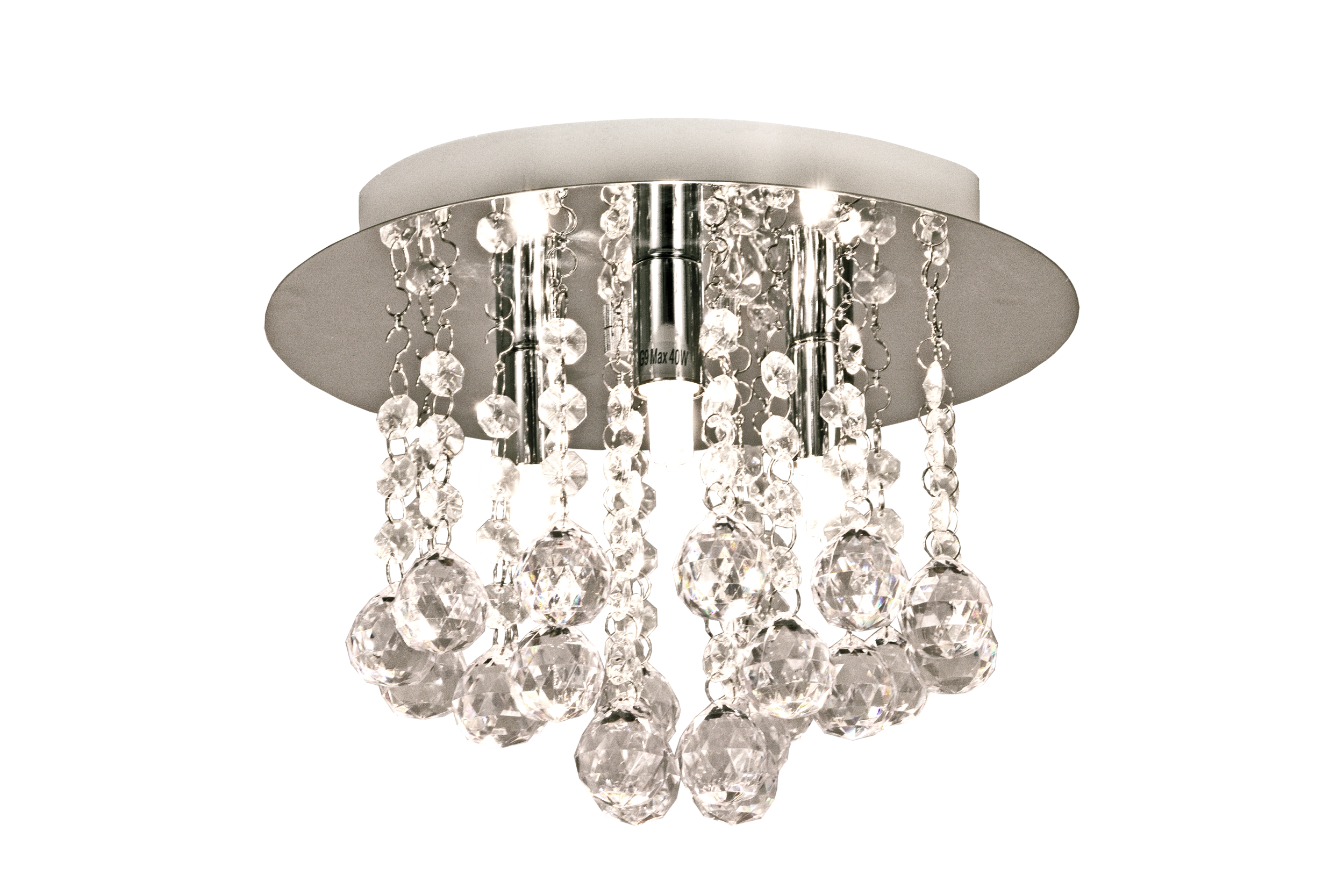 MADELENE plafond 26cm, krom - Aneta Lighting