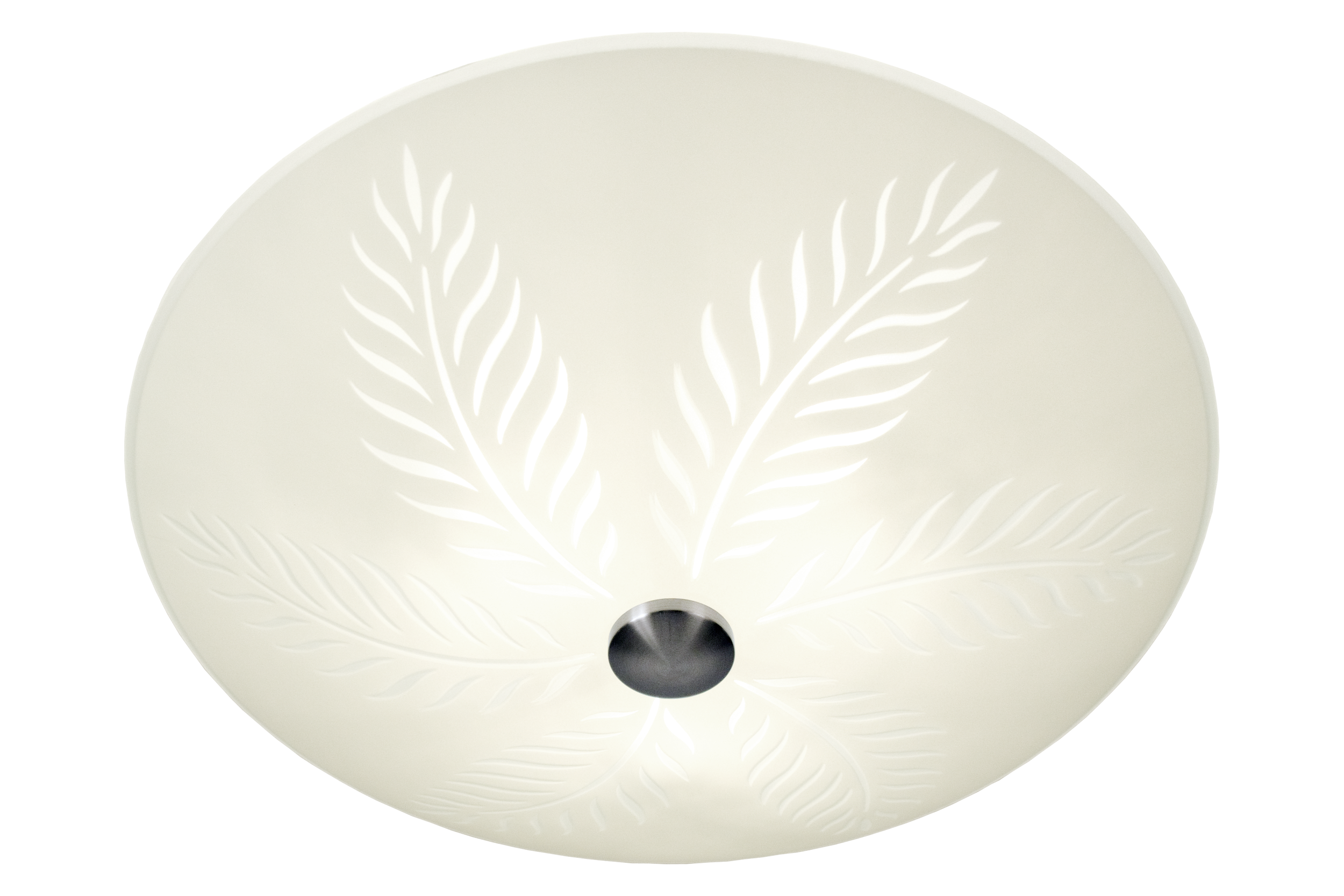 PALMBLAD plafond. vit/stål - Aneta Lighting