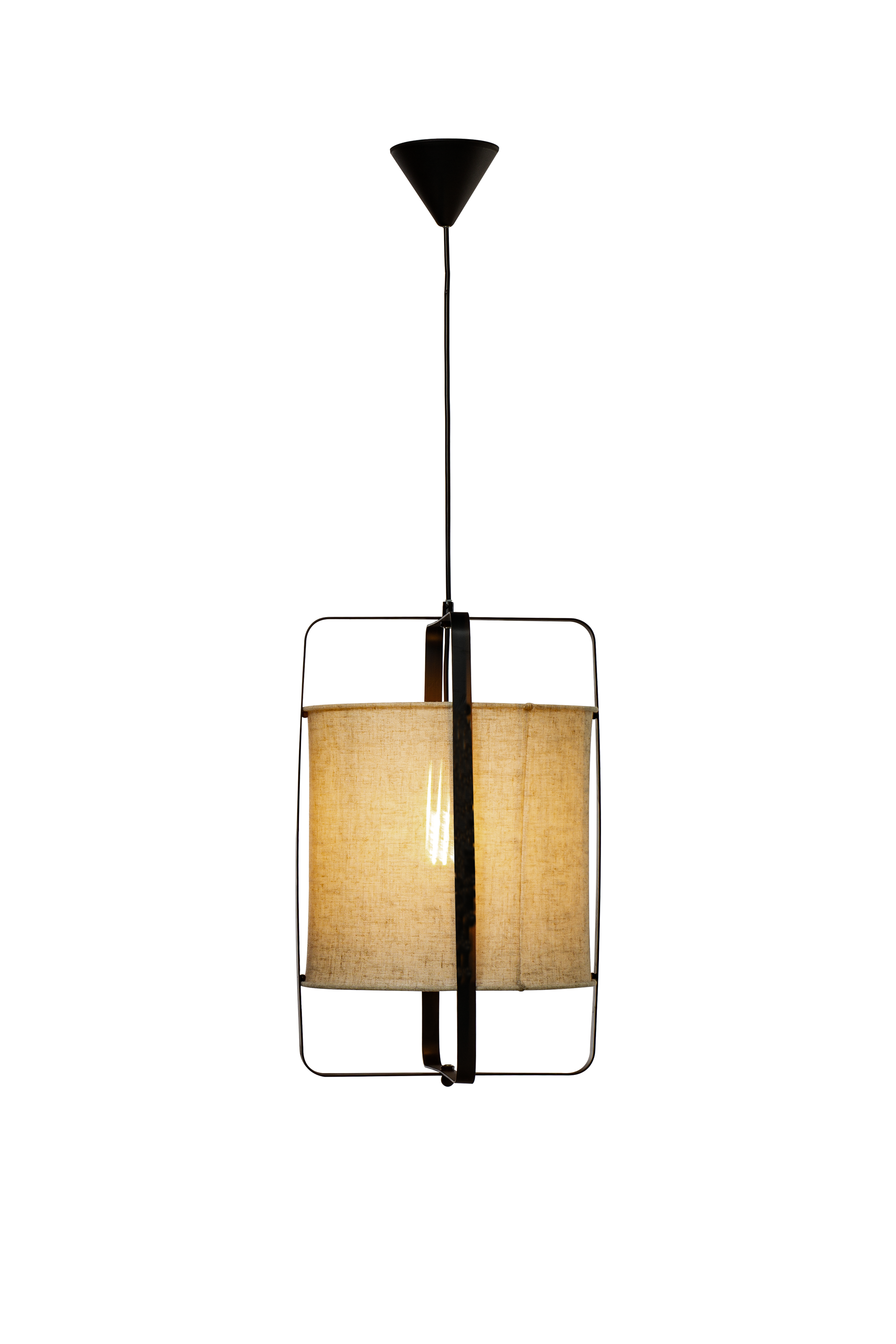 RONDA taklampa, svart/beige - Aneta Lighting