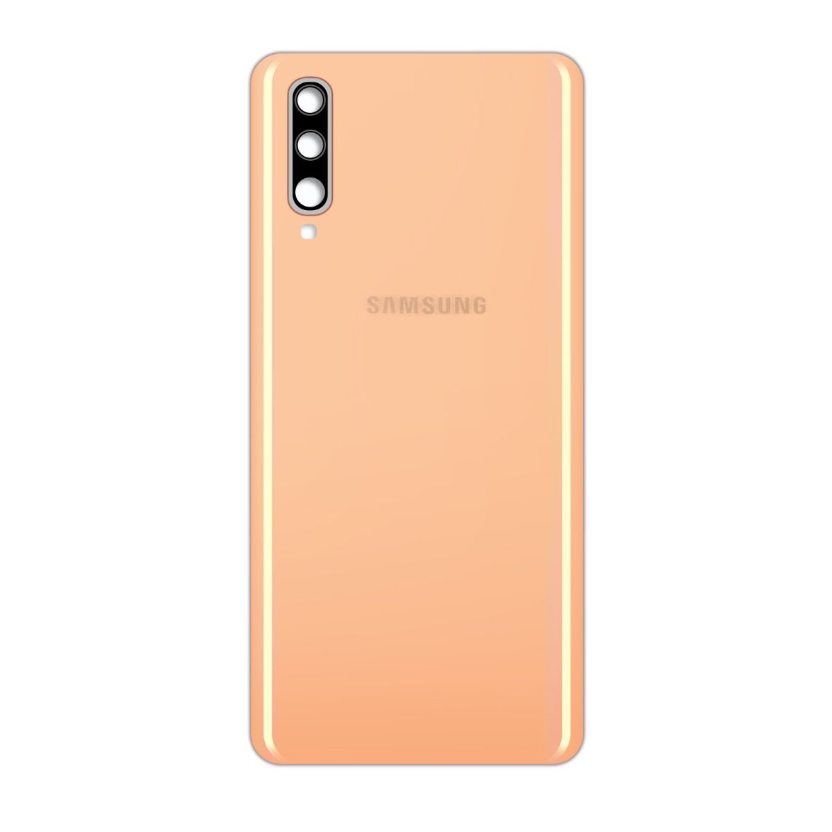 Samsung Galaxy A70 Baksida med tejp - Korall