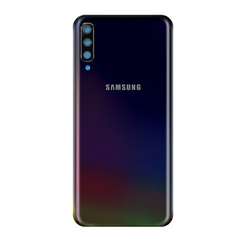 Samsung Galaxy A70 Baksida med tejp - Svart