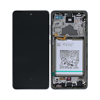 Original Samsung Galaxy A72 4G/5G (SM-A725F) Skärm/Display med Batteri  - Svart