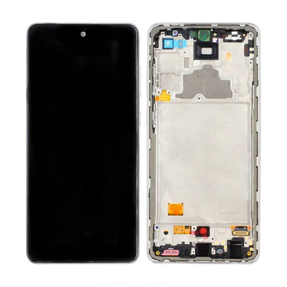Samsung Galaxy A72 4G Skärm med LCD Display Original - Vit