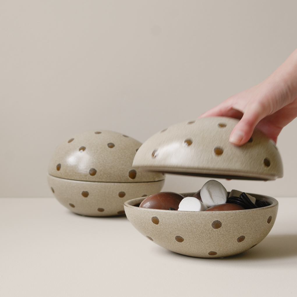 Nest Påskägg - Beige Dot - 4