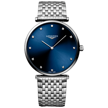 L4.866.4.97.6 Longines La Grande Classique 38 blå med diamant index