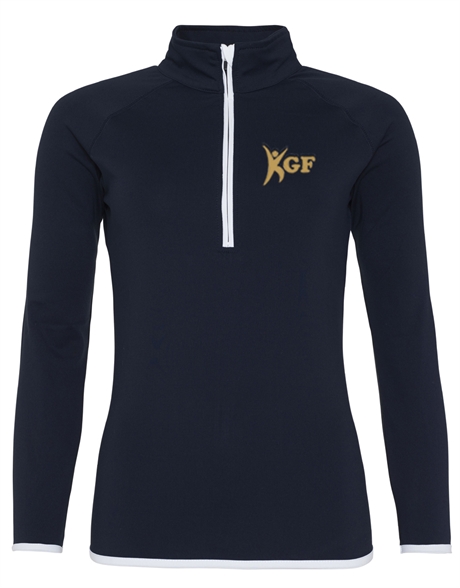 Ledare 1/2 Zip Sweat Karlstad GF, Dam