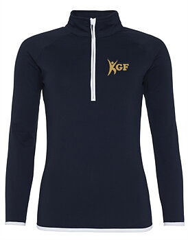 Ledare 1/2 Zip Sweat Karlstad GF, Dam