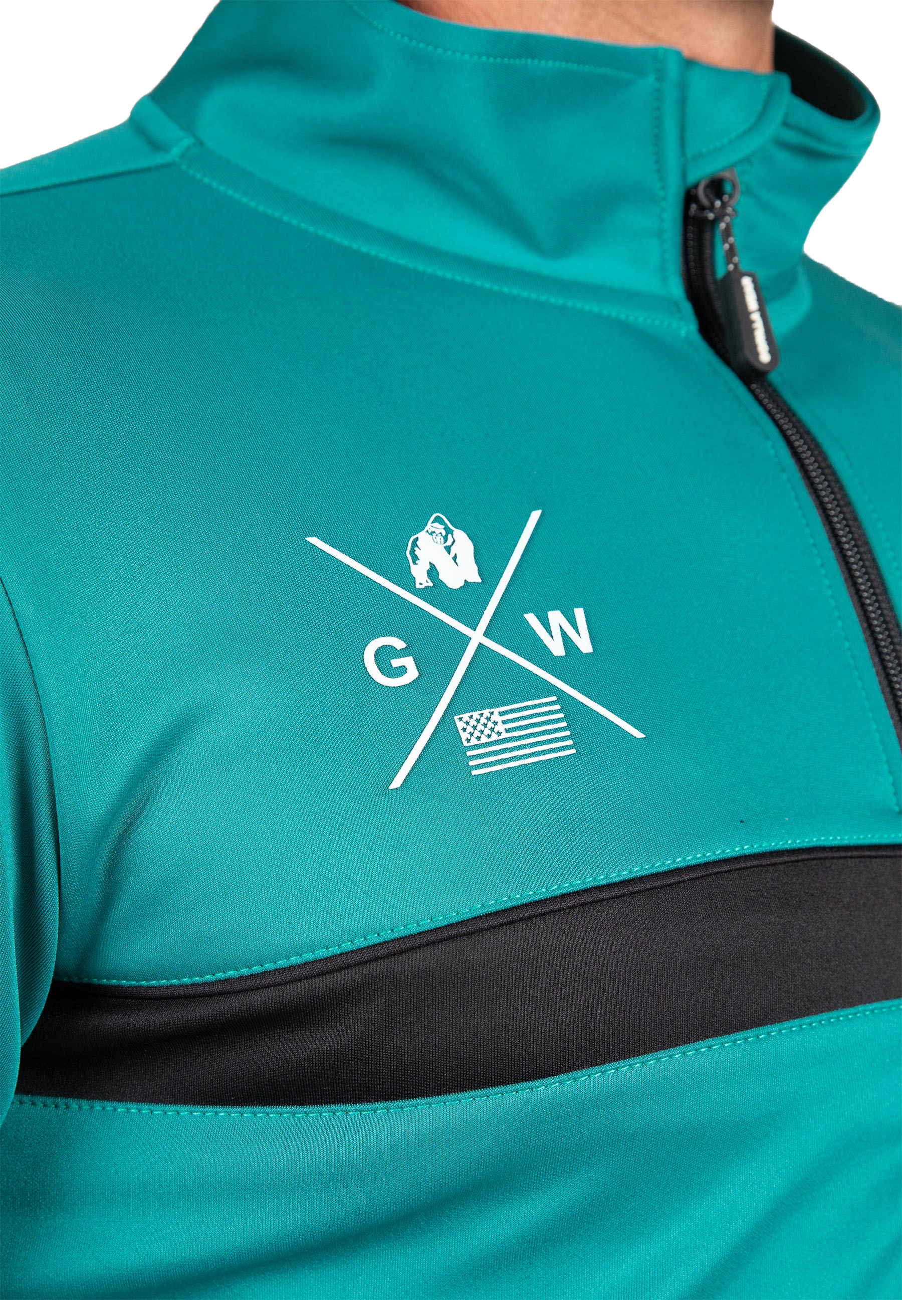 Vernon Track Jacket, teal green - 9
