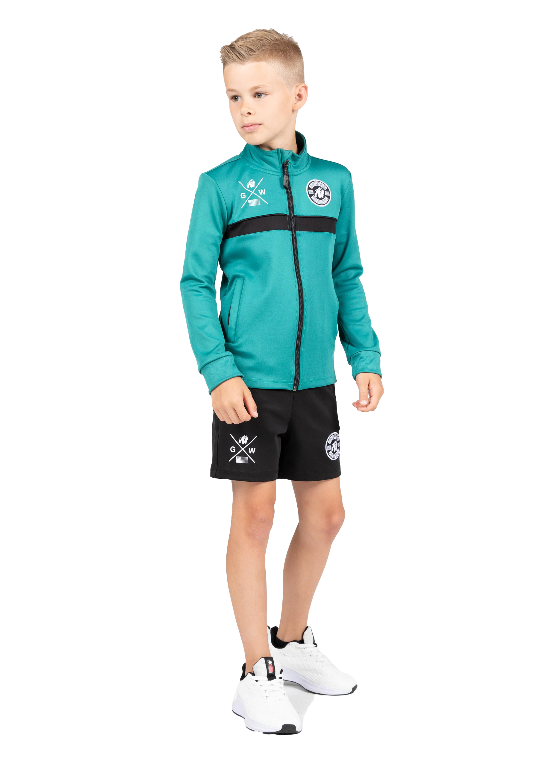 Vernon Kids Track Jacket, teal green - 6