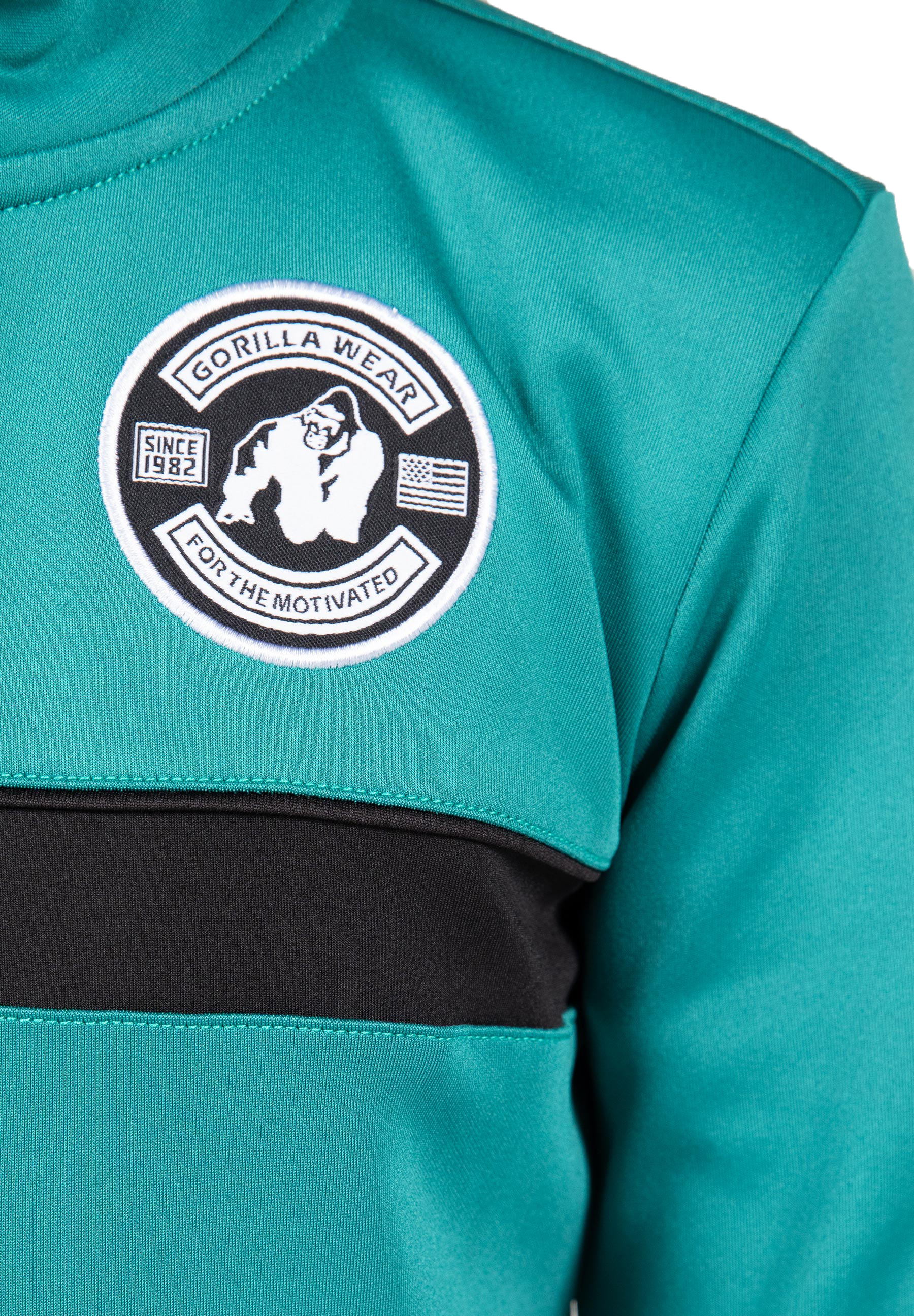 Vernon Kids Track Jacket, teal green - 10