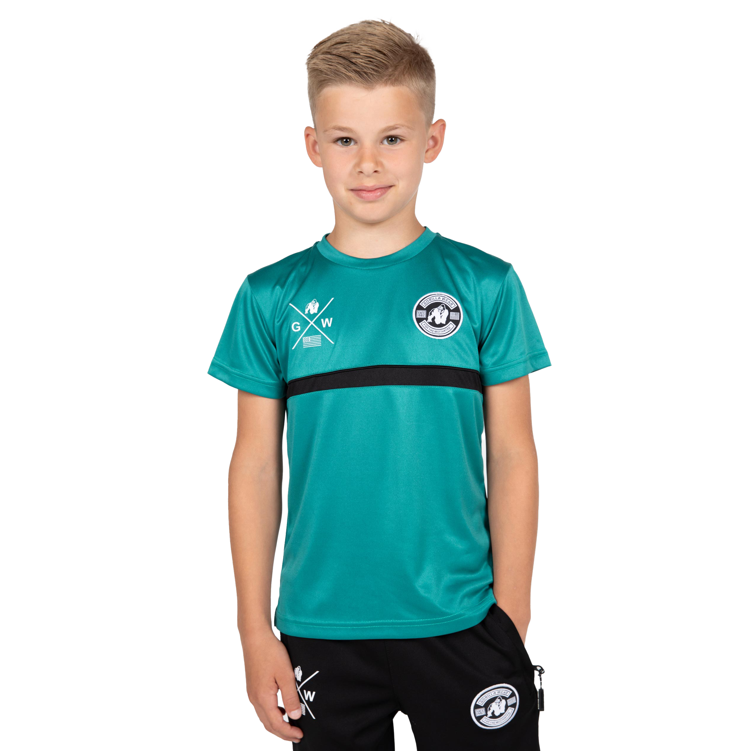 Vernon Kids T-Shirt, teal green