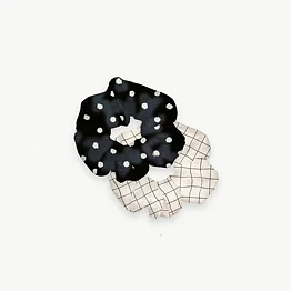 Painted Dots Scrunchies set of 2