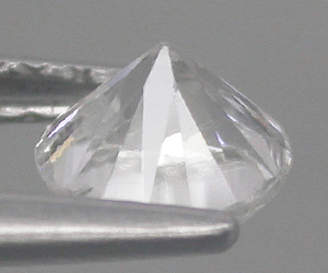 Impresionante piedra preciosa de circón blanco natural de talla redonda de 5 mm - 2