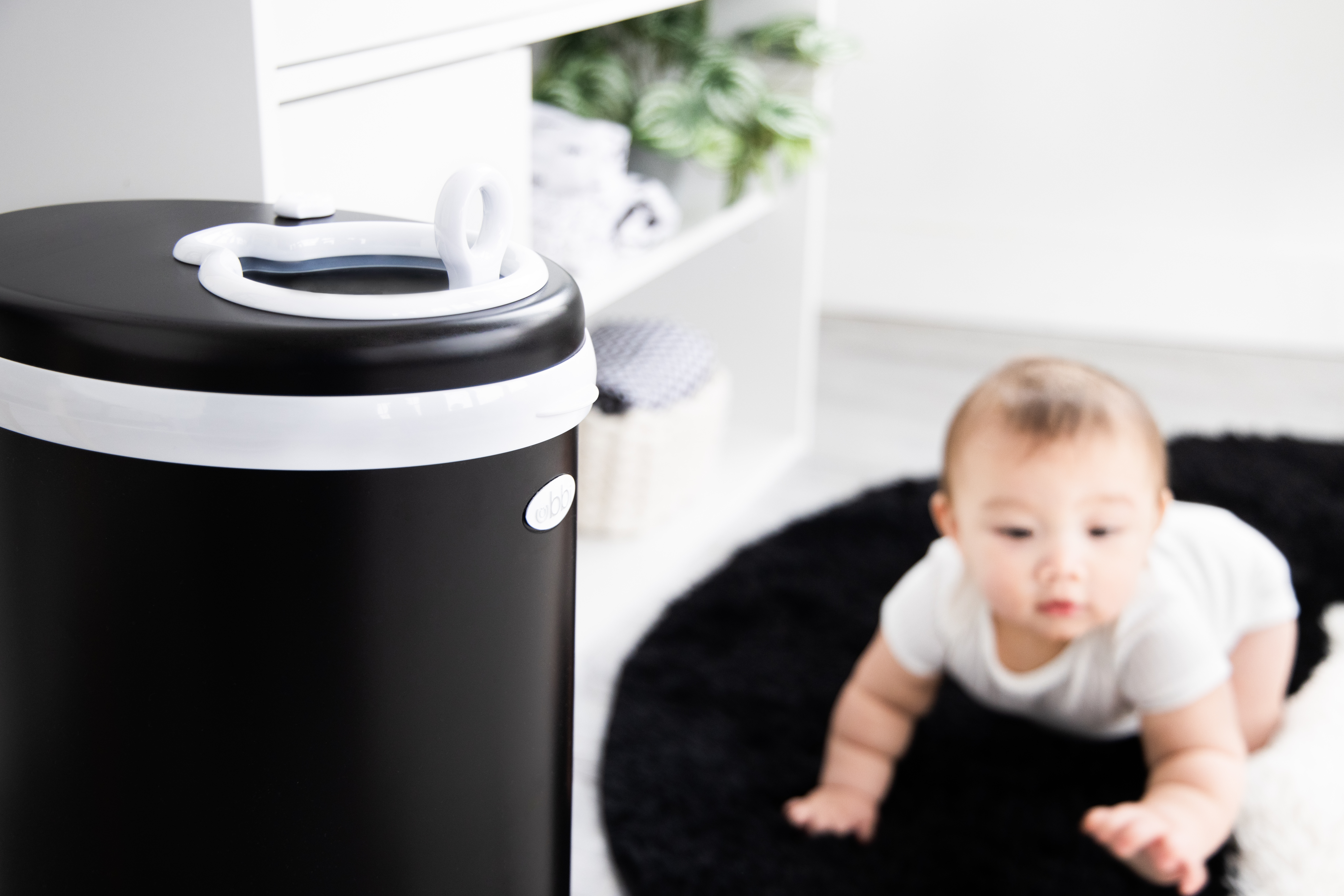 Diaper Pail Matte Black - 2