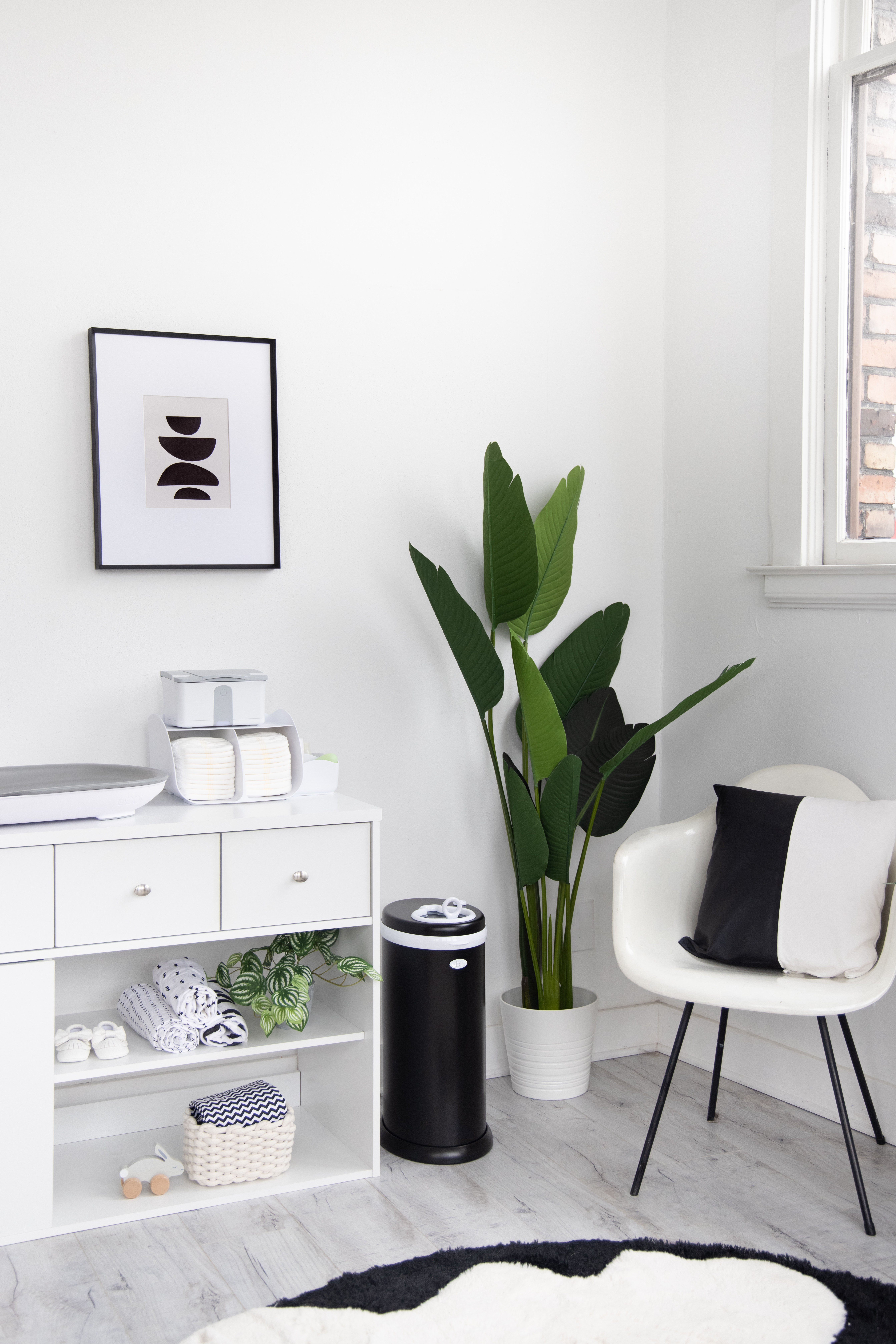 Diaper Pail Matte Black - 5