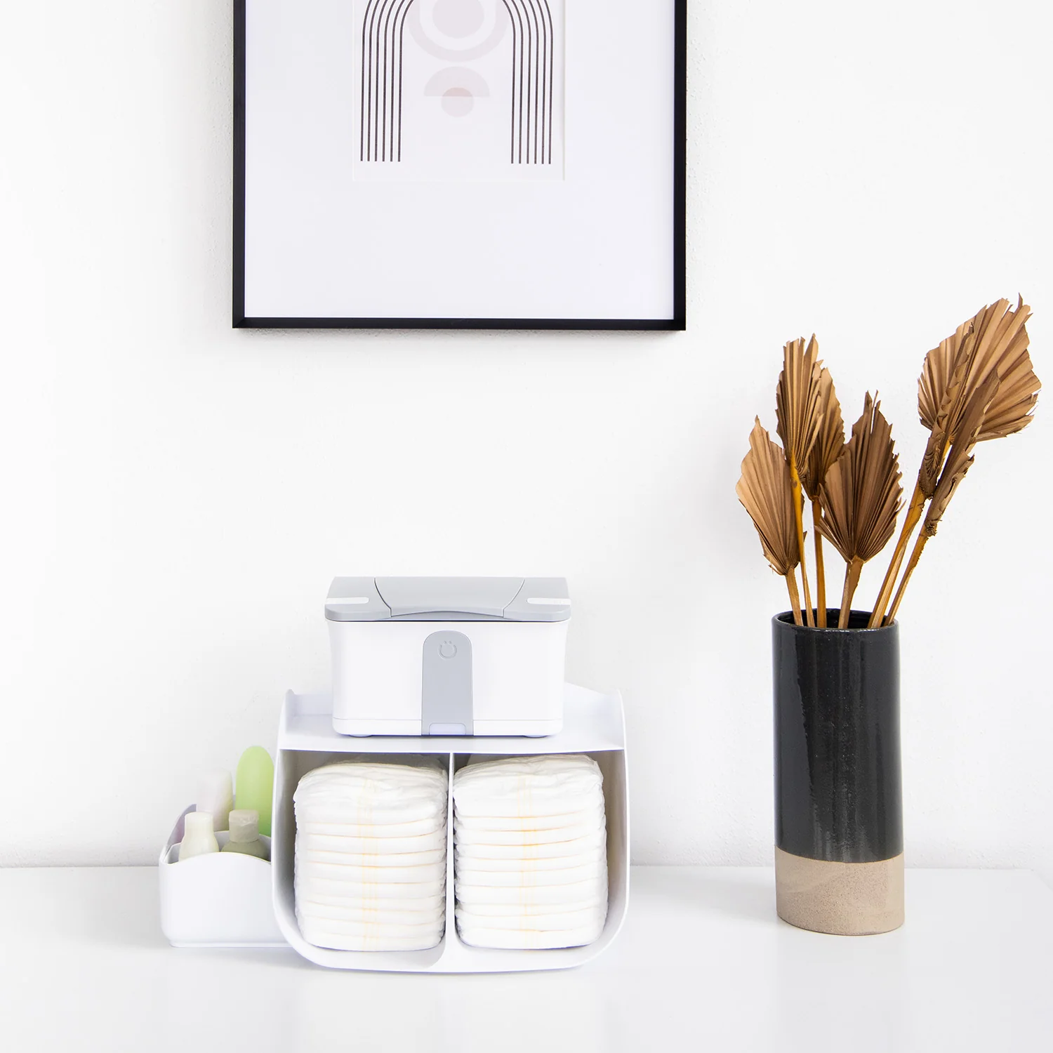 Tabletop Diaper Caddy White - 2