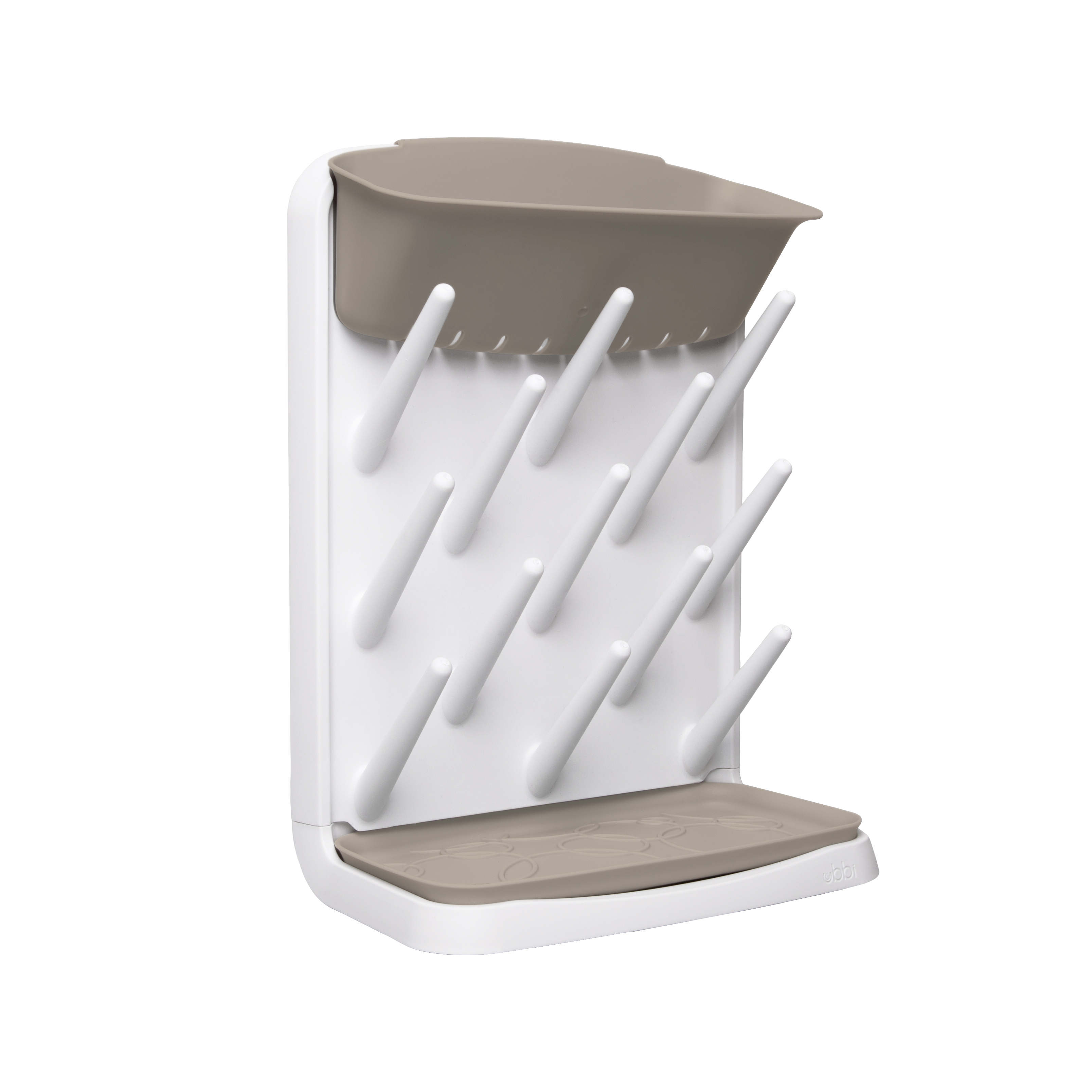 Vertical Bottle Drying Rack Taupe