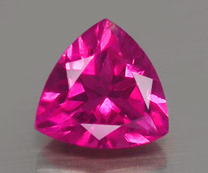 Piedra preciosa de turmalina rosa natural de brillo increíble de talla trillante de 4,2 mm - 3