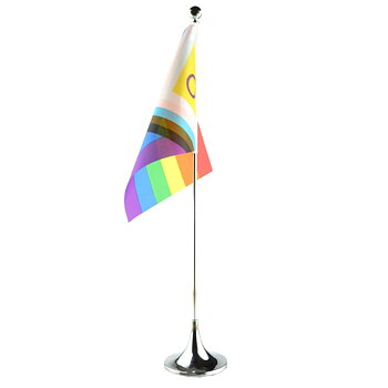 Inter Progress Pride Flag Tischfahne