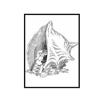 Mumin affisch Vem kan trösta Knyttet SNÄCKA, 60x80 cm