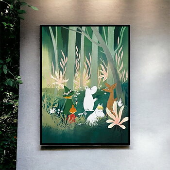Mumin affisch TROLLSKOG, 60x80 cm