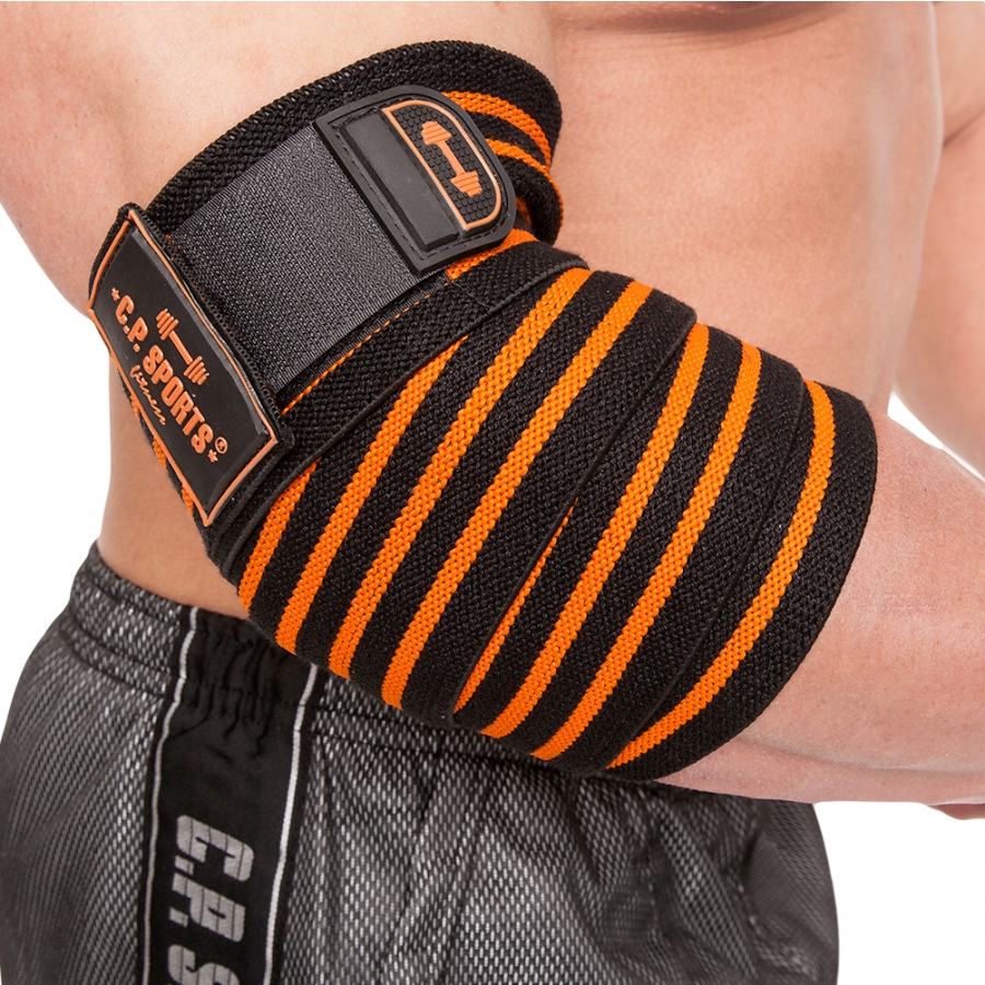 Elbow Wraps Pro 1,3 m, black/orange