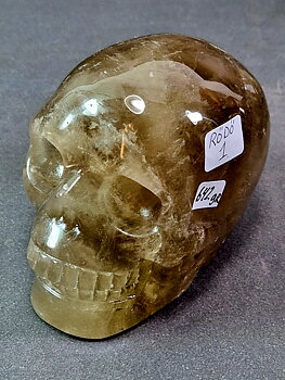 Rökkvarts / Bergkristall, Dödskalle -  642gram