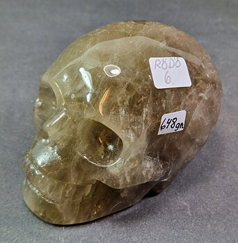 Rökkvarts / Bergkristall, Dödskalle -  648gram