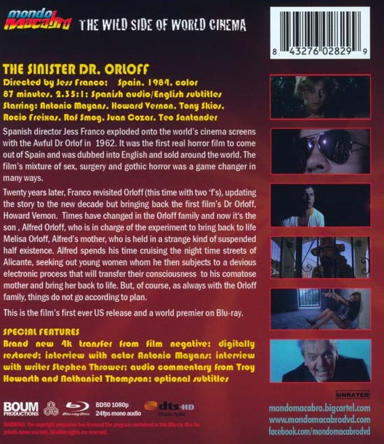 The Sinister Dr. Orloff (ej svensk text) (Blu-ray) - 2