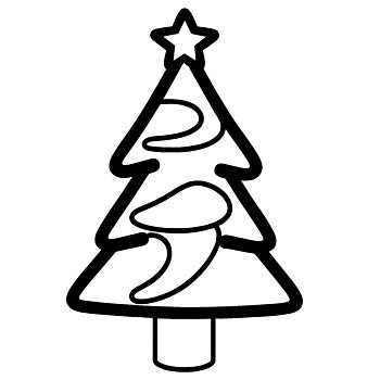 Julgran med stjärna