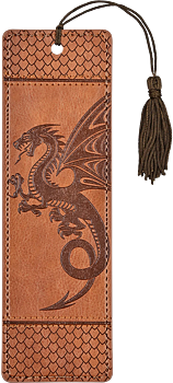 Artisan : Dragon - bokmärke i vegan leather