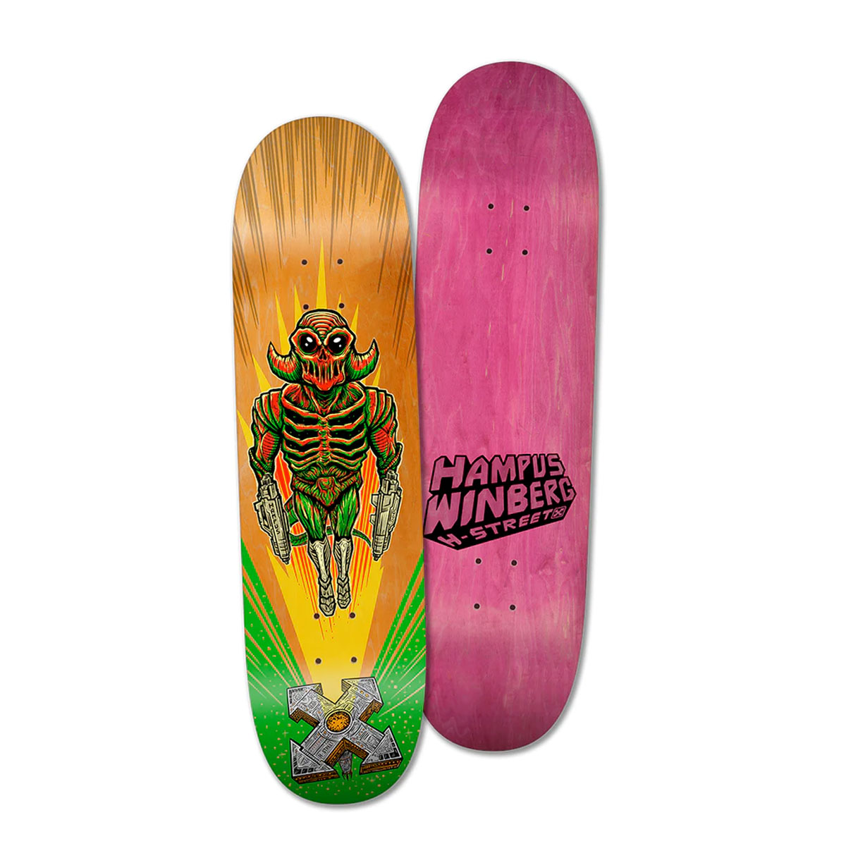 H-street skateboard deck 8.25 Hampus Starfighter