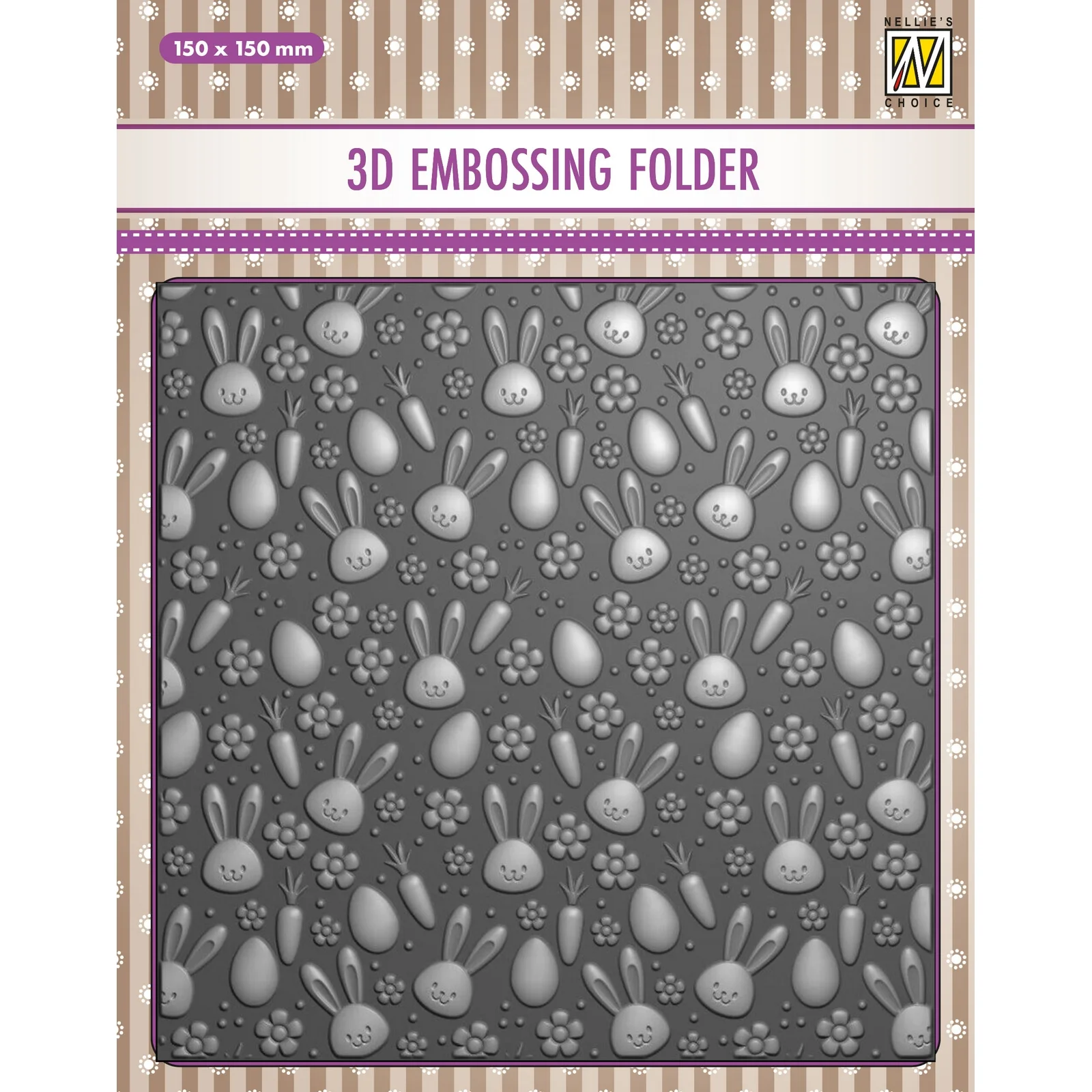 3D Embossing Folder Bunny's Carrots