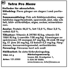 Tetra - Pro Meny 250ml